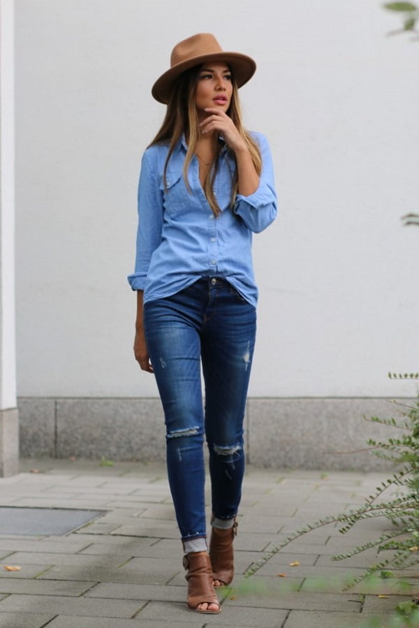 Cách phối đồ nữ với quần jeans đẹp thời trang nhất-2