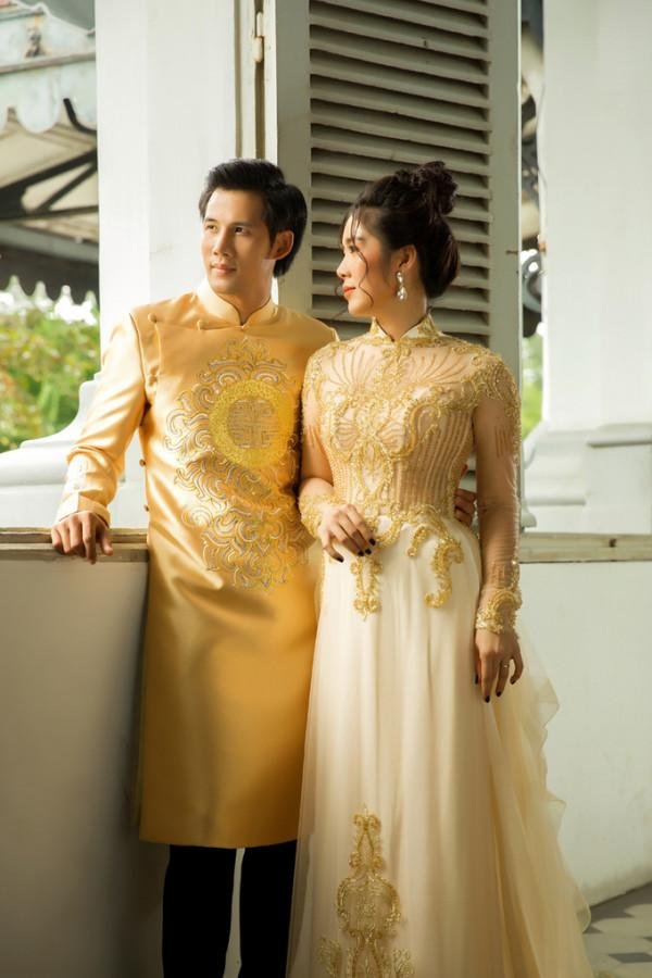 Áo dài cưới uyên ương