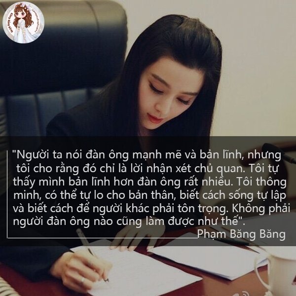 những câu nói hay của phạm bang băng