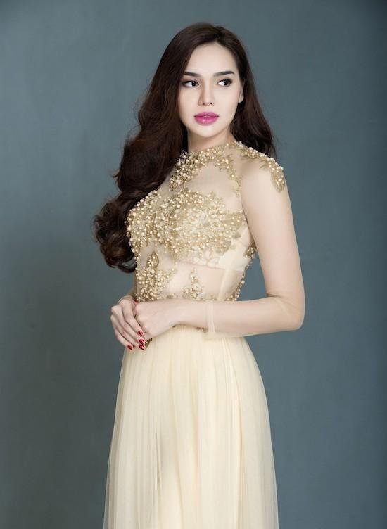 Áo dài cưới không cổ