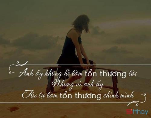 Cảm nhận về sự tổn thương  trong những Stt ý nghĩa nhất     