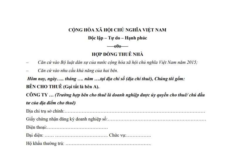 mẫu hợp đồng
