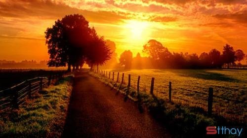 Gửi nỗi buồn trong những stt chiều hoàng hôn đẹp mà hoang hoải bao thương nhớ 