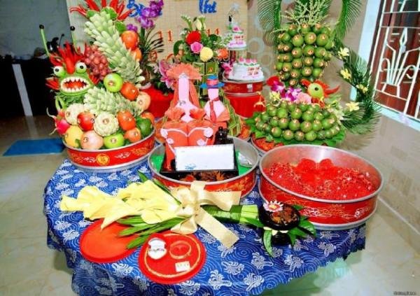 Mâm quả đám hỏi 2