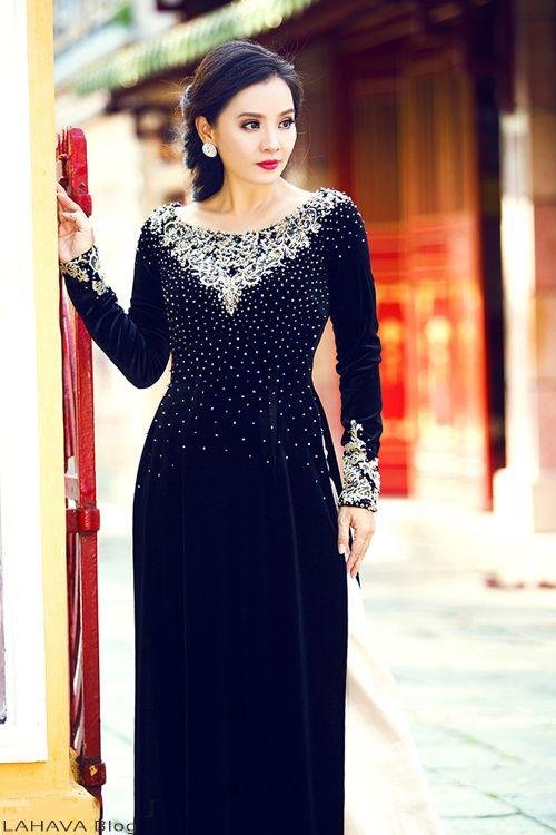 Áo dài mẹ cô dâu 13