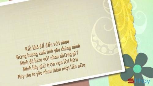Những Stt đong đầy niềm tin Mình yêu lại từ đầu có được không anh? 