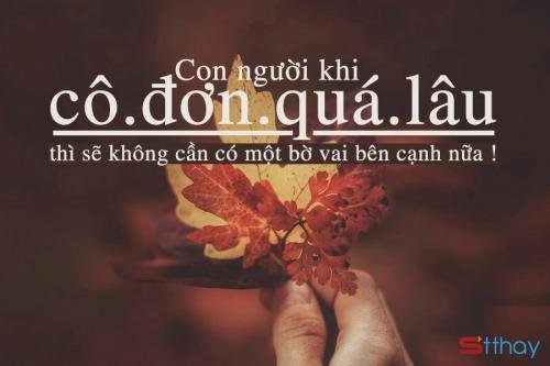 Những dòng status suy tư - Khi cô đơn trở thành một thói quen...