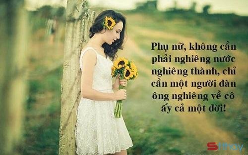 Những status ý nghĩa nhất dành cho các cô gái nhân ngày 20/10