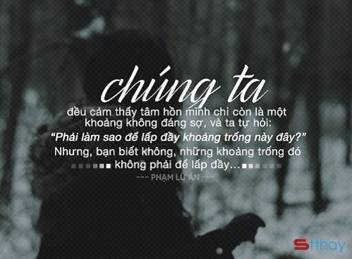 STT Một người bước đi là một khoảng trống chẳng thể lấp đầy