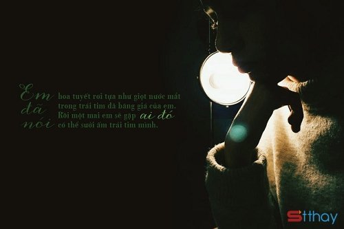 STT vắng bóng anh trái tim em lạnh giá