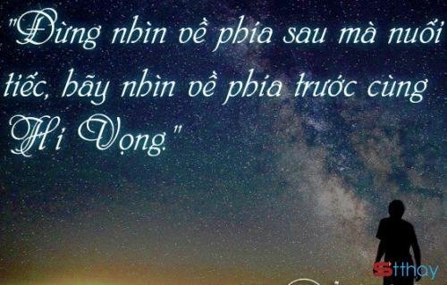 Stt hãy nhìn về phía trước và sống cuộc đời của riêng mình