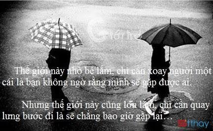 Stt khi quay lưng bước đi là lúc tất cả chỉ như gió thoảng mây bay 
