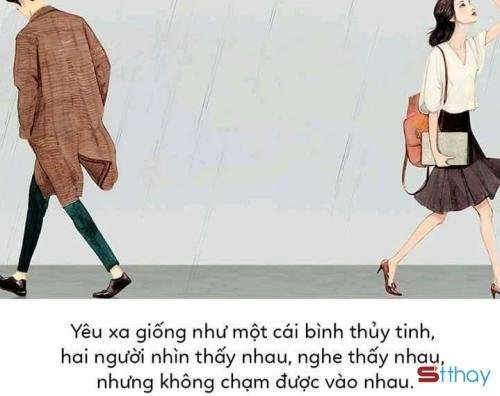 Stt yêu xa khi đọc lên cảm thấy thấy tủi tủi và nhớ nhau đến khôn nguôi