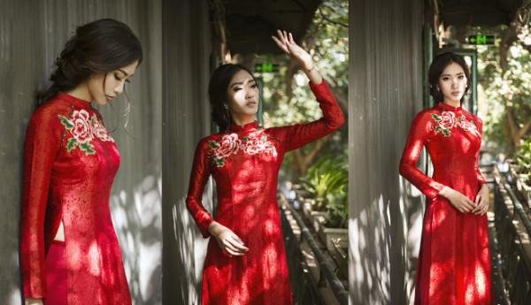 Áo dài cưới truyền thống