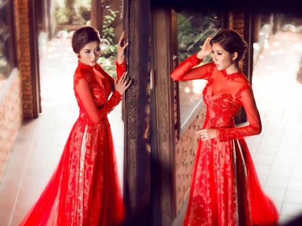 Áo dài cưới cách tân