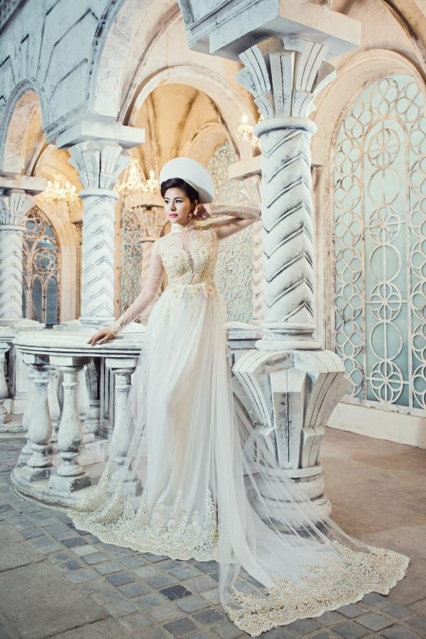 Áo dài cưới cách tân
