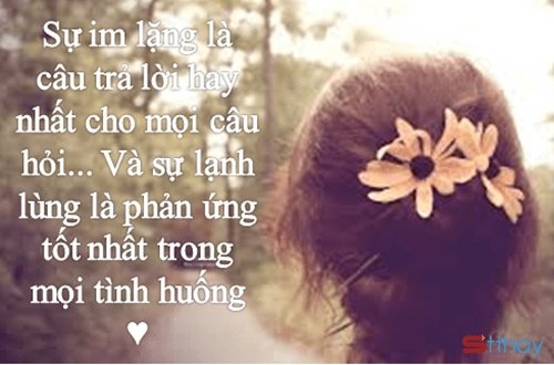 Ý nghĩa của sự lặng im trong những Stt tâm trạng nhất